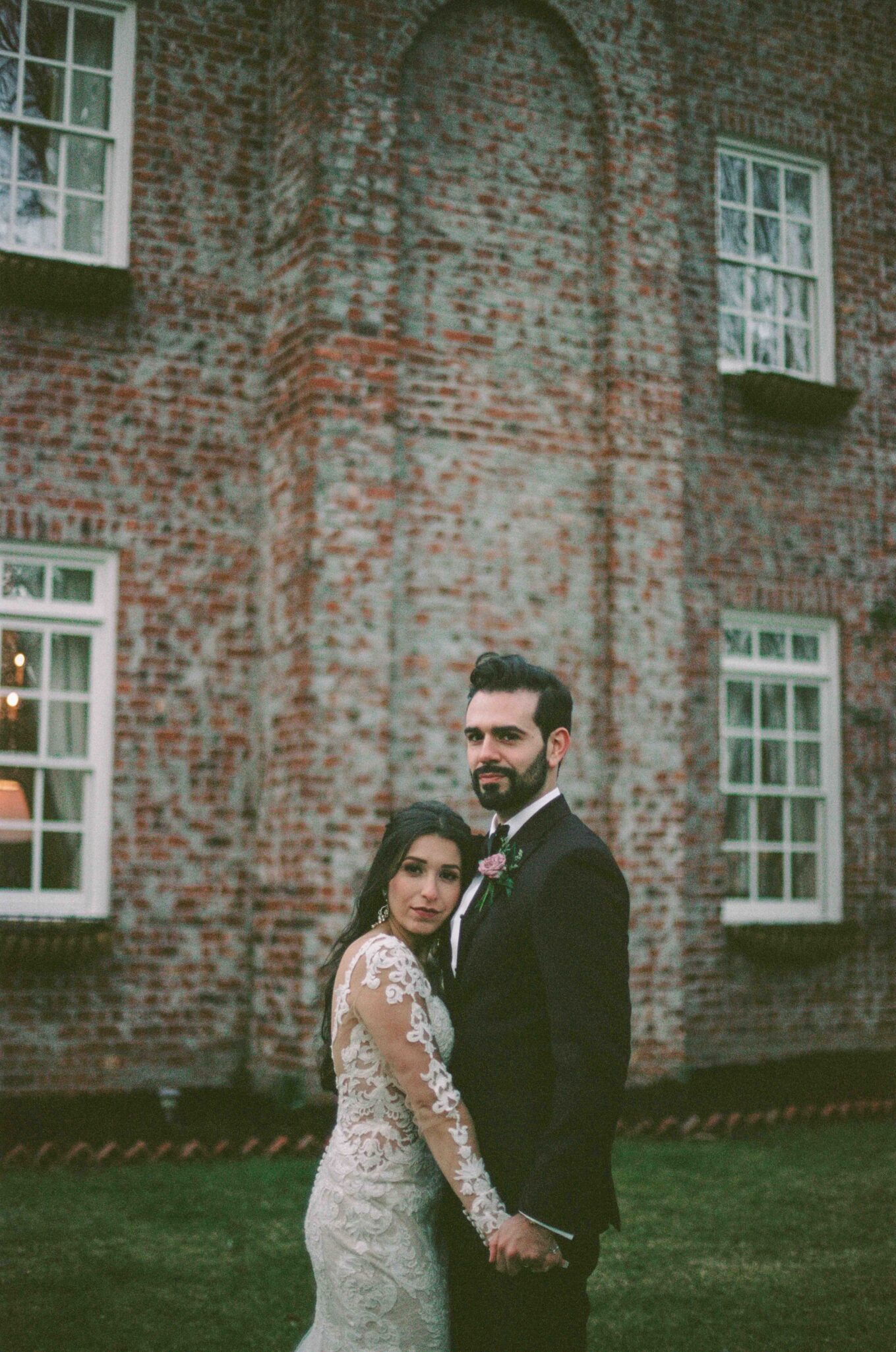 35mm film photography of a wedding in asheville, nc