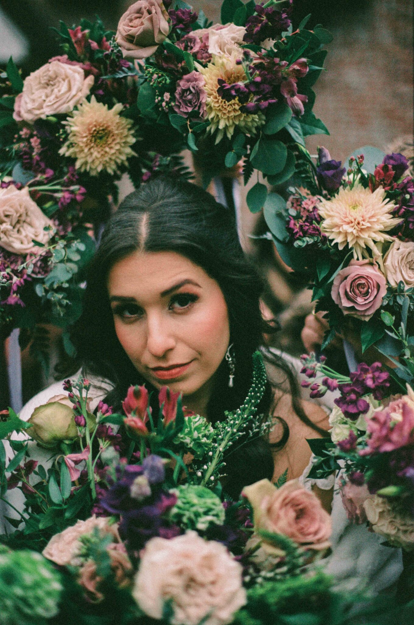 35mm film photography of a wedding in asheville, nc