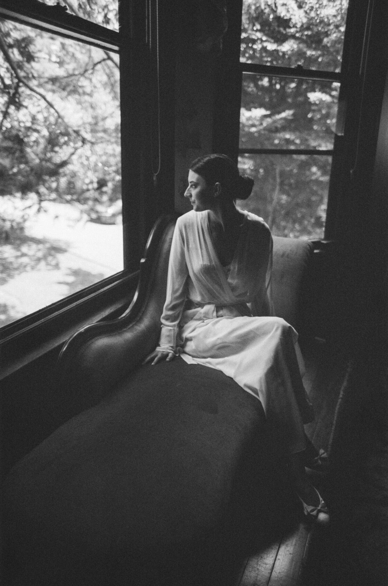 35mm film photography of a wedding in asheville, nc