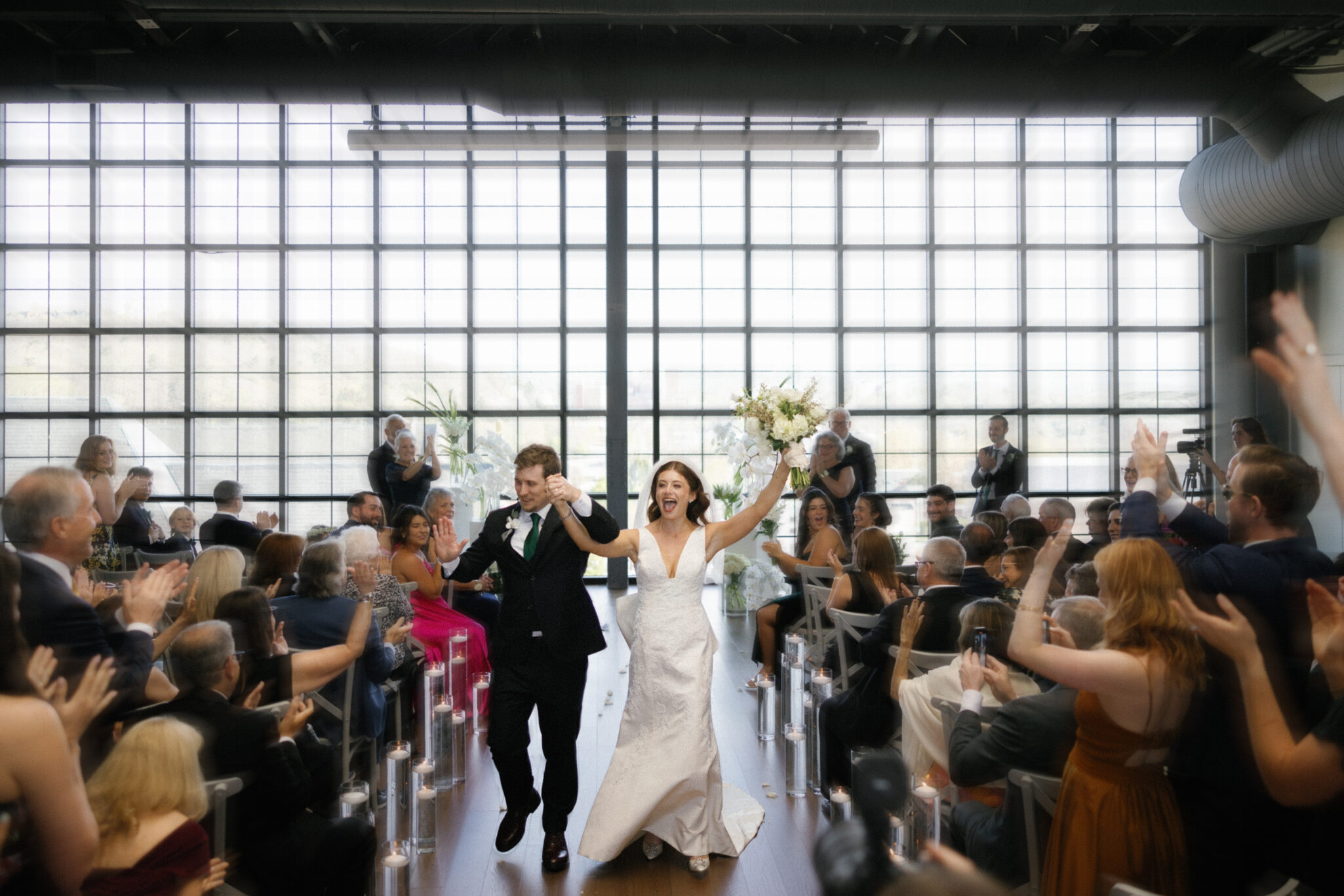 Wedding ceremony celebrations at The Restoration Asheville