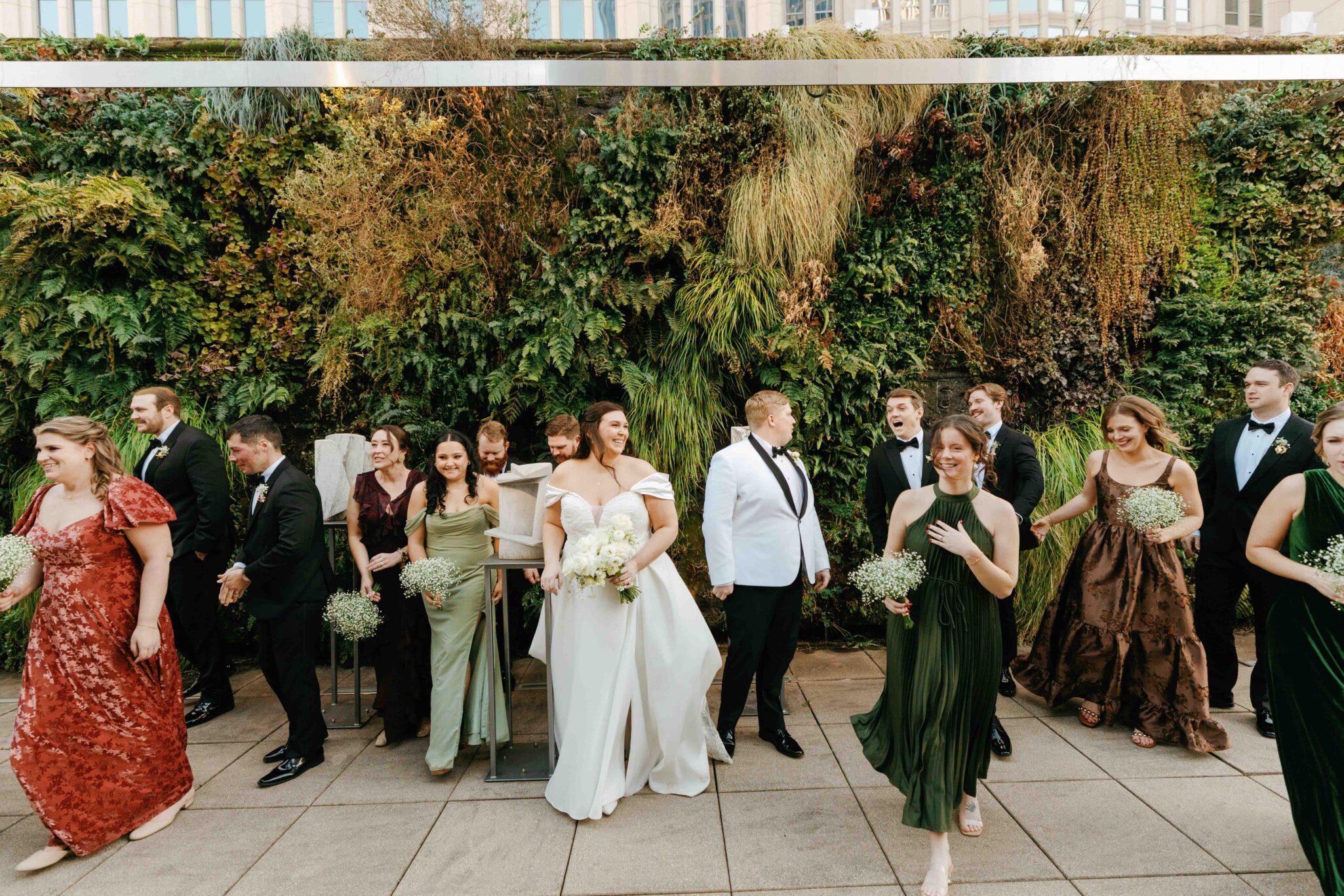 Charlotte wedding photographer candid reception moments Art Museum