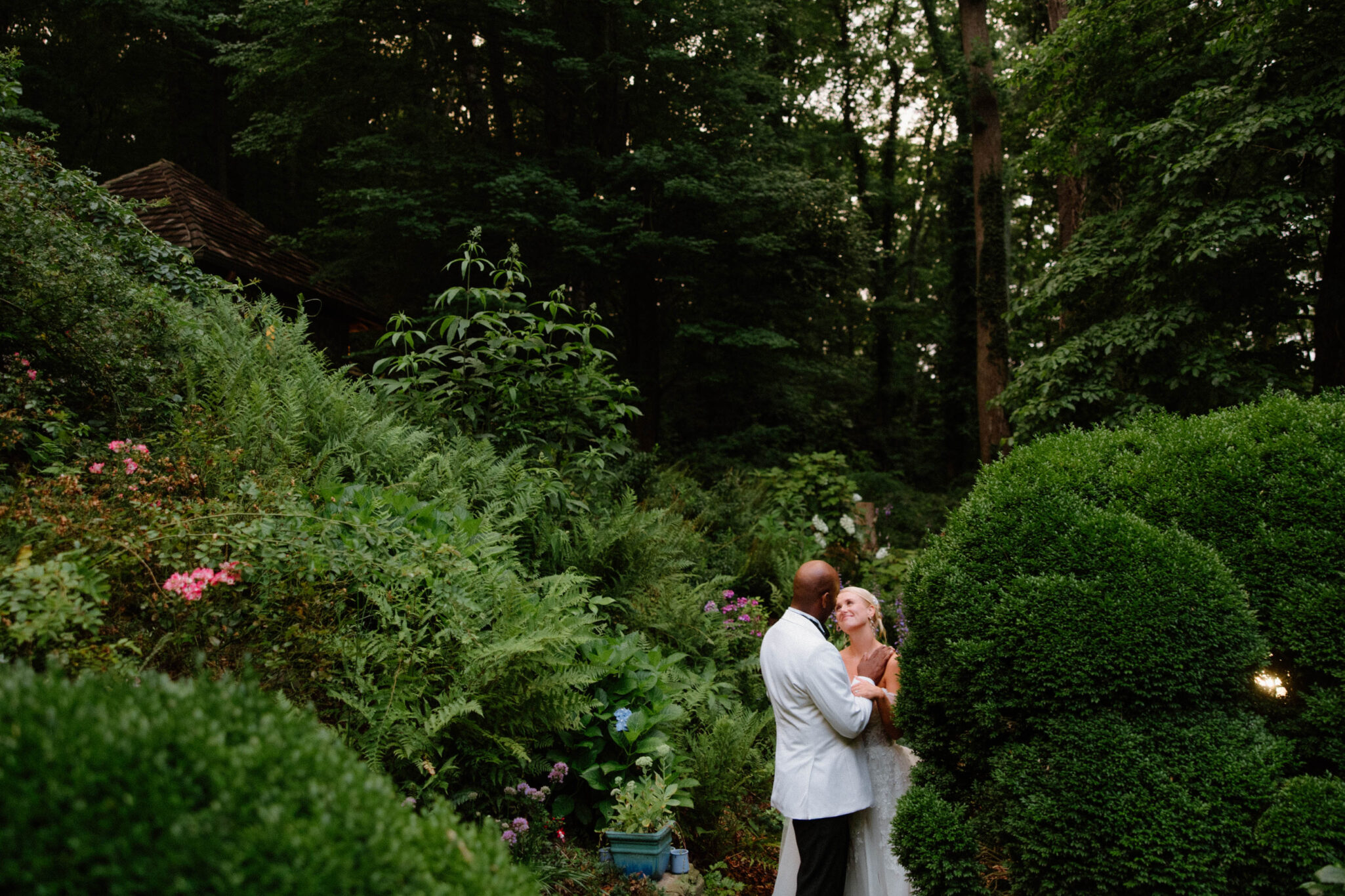 bride and groom newlywed portraits at Douglas Ellington House