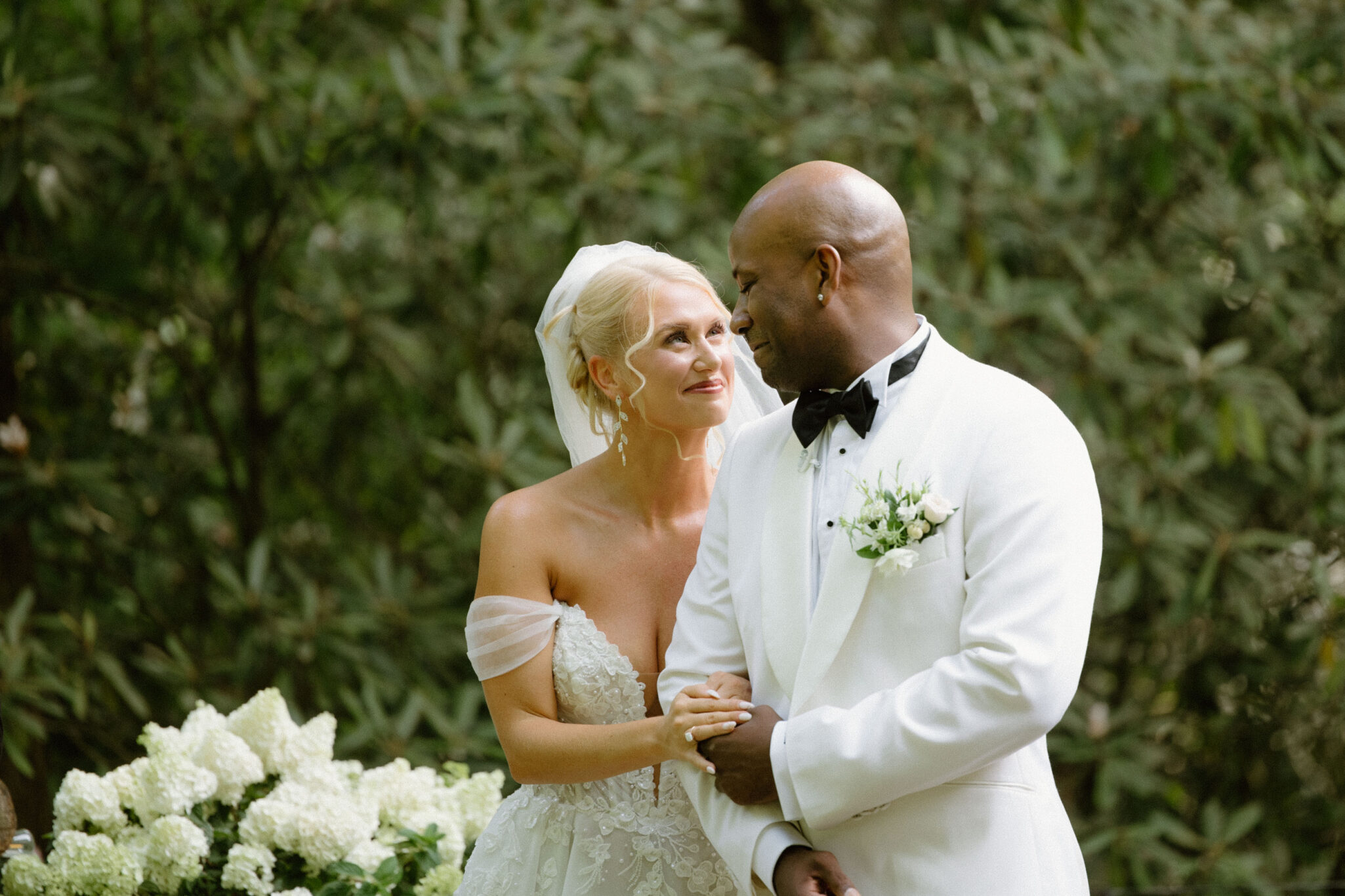 Wedding ceremony at Douglas Ellington House Venue in Asheville