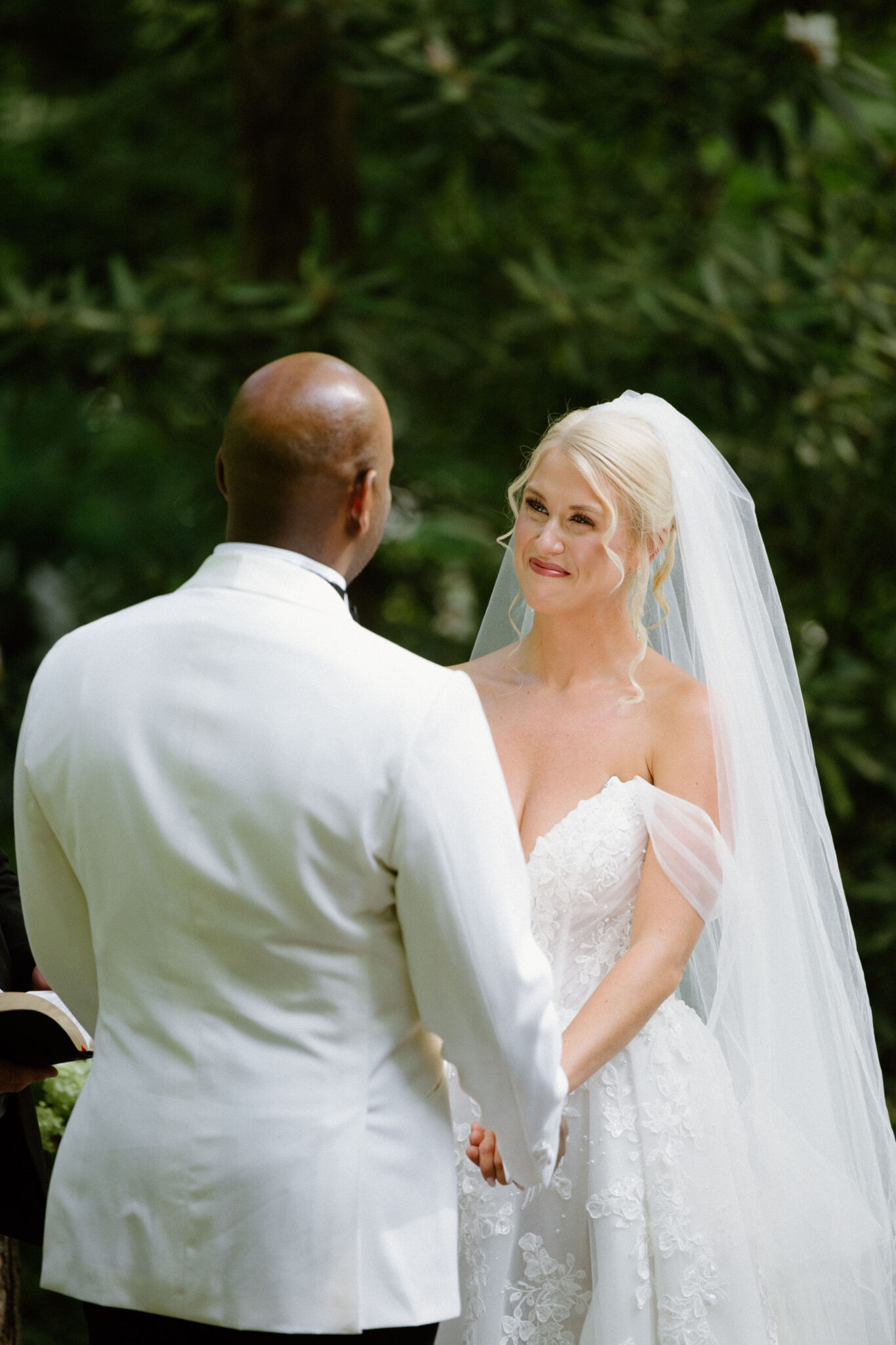 Wedding ceremony at Douglas Ellington House Venue in Asheville