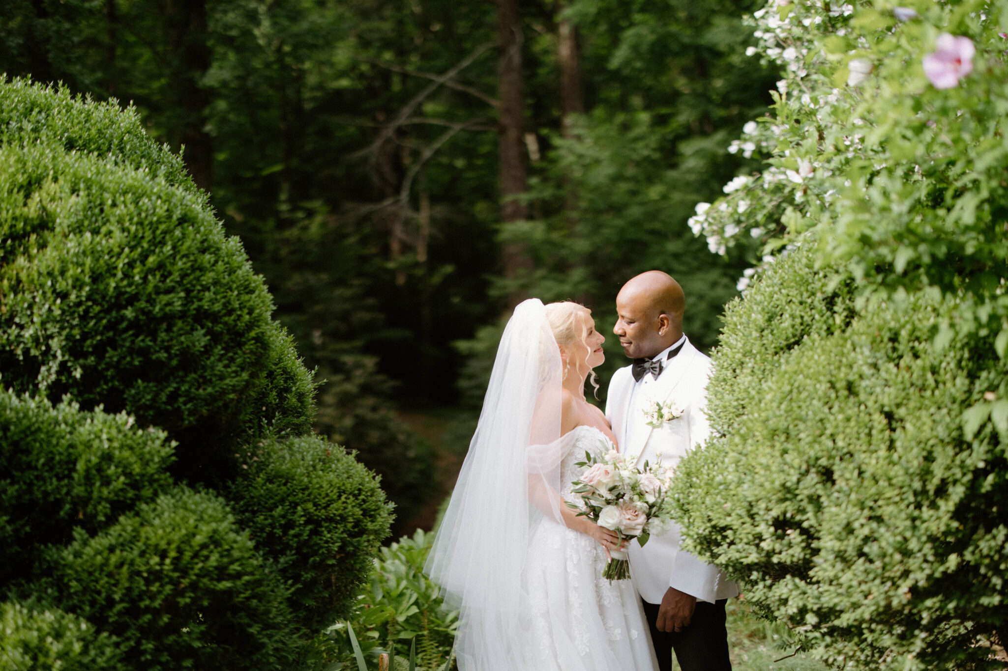 bride and groom newlywed portraits at Douglas Ellington House