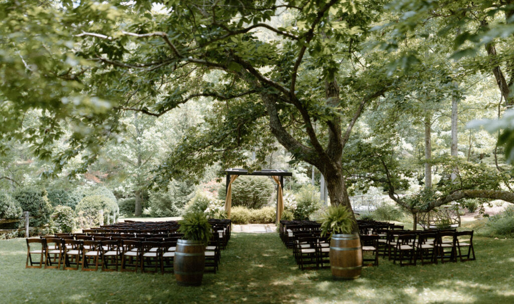 Ceremony space at The Vineyards at Betty's Creek
