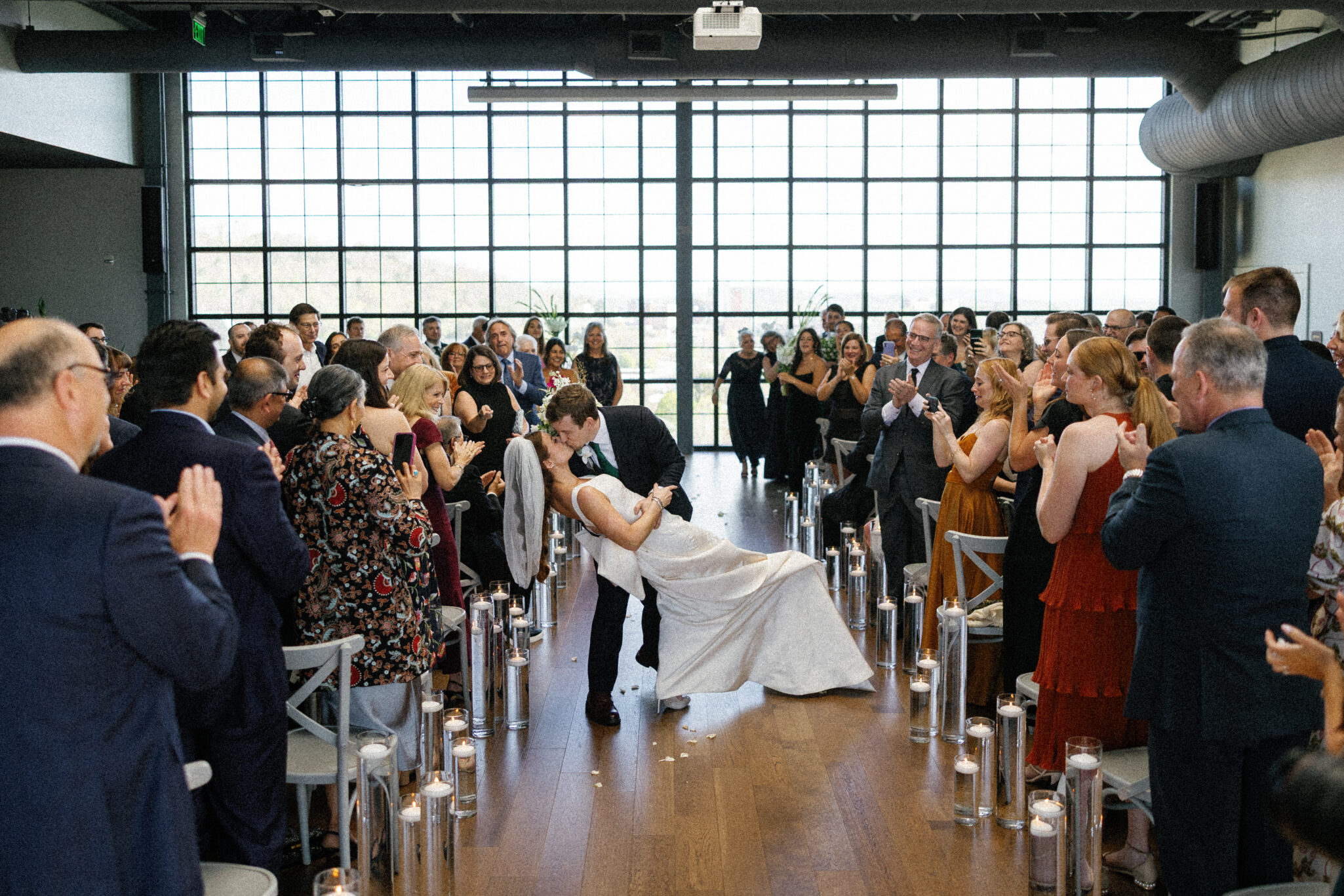 Wedding ceremony celebrations at The Restoration Downtown Asheville