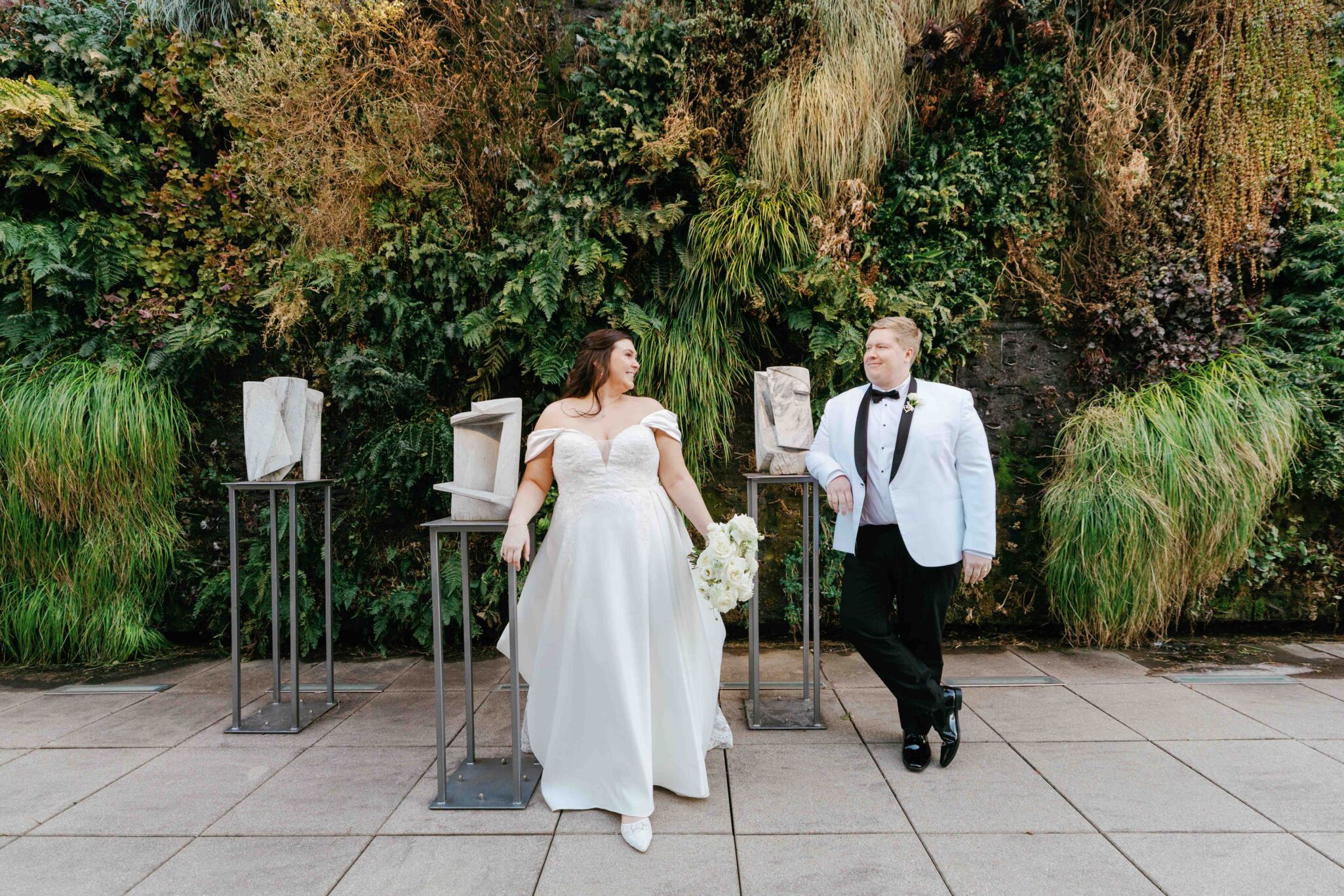 Charlotte wedding photographer candid reception moments Art Museum