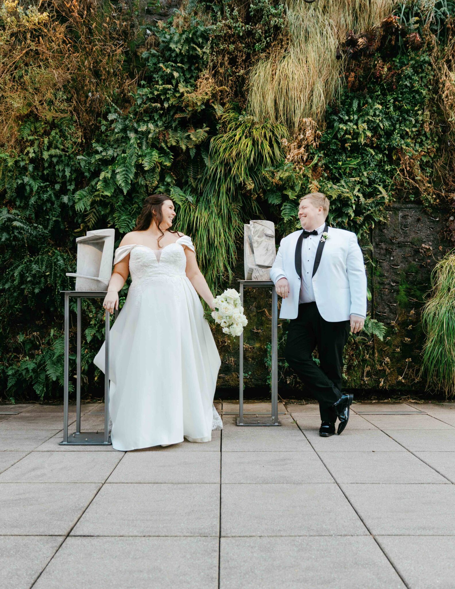 Charlotte wedding photographer candid reception moments Art Museum